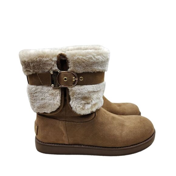 G By Guess Women's Aussie Faux Fur Round Toe Ankle Boots - 8.5M - Picture 2 of 8